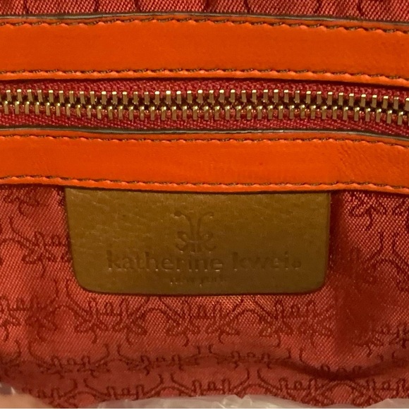 Y2k katherine kwei reptile skin bag Rare spring boho fringe orange blue spring - Picture 4 of 10